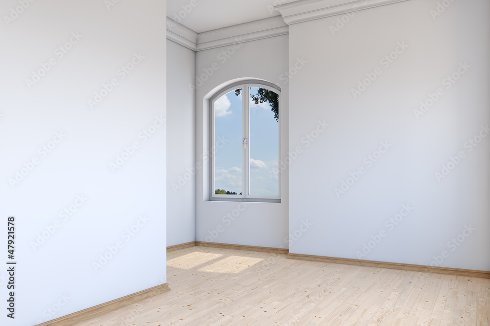 Leeres Zimmer im Altbau Leeres Zimmer im Altbau