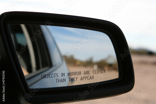 Slika na platnu Objects in Mirror are Closer than they Appear