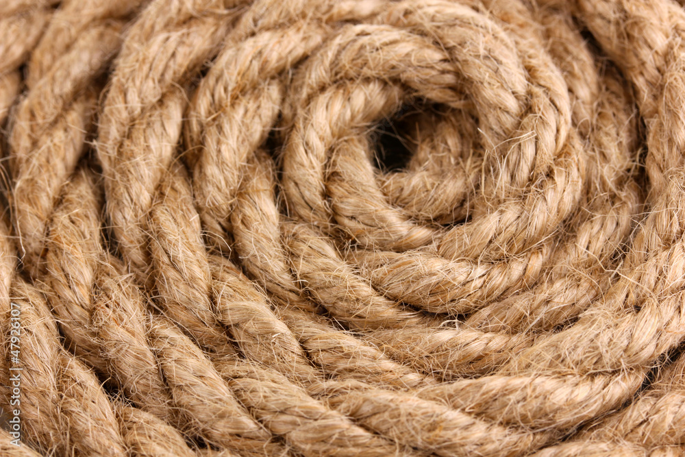 Skein of rope close up