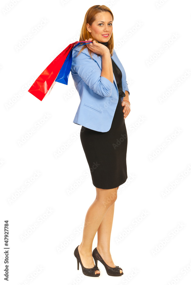 Business woman at shopping Business woman at shopping