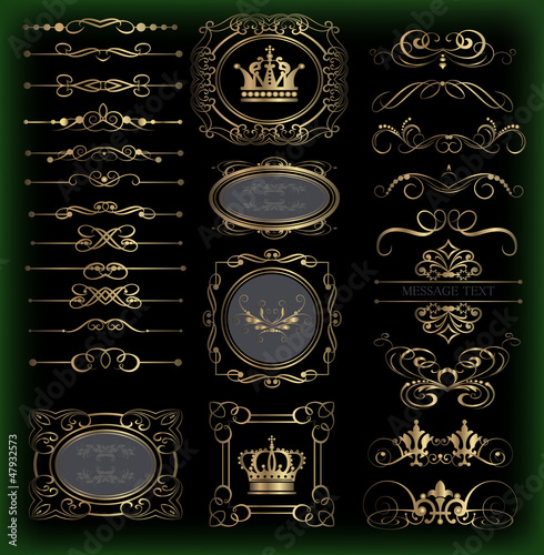 Vector set. Vintage Elements for your design.