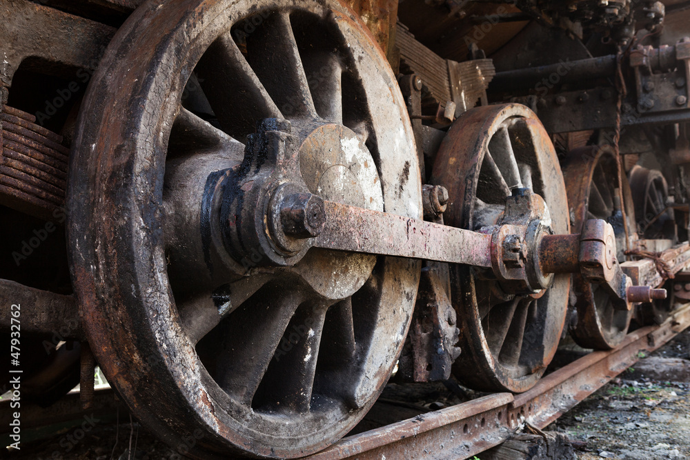 rusty wheels