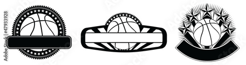 Basketball Design Emblem Templates