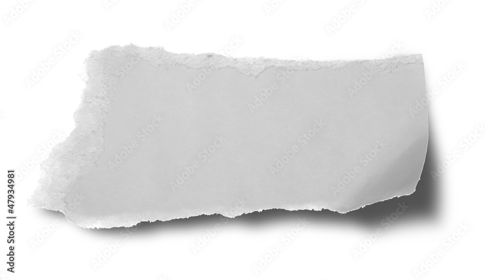 Ripped white paper note office buissnes Ripped white paper note office buissnes