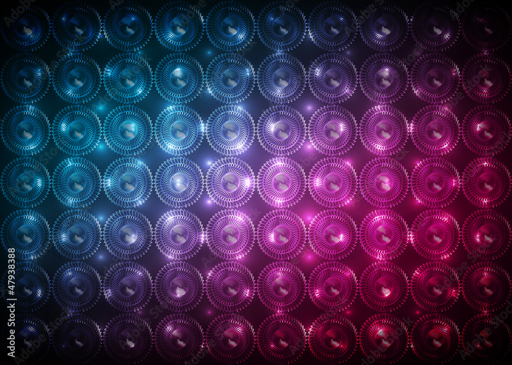 Abstract blue red light background