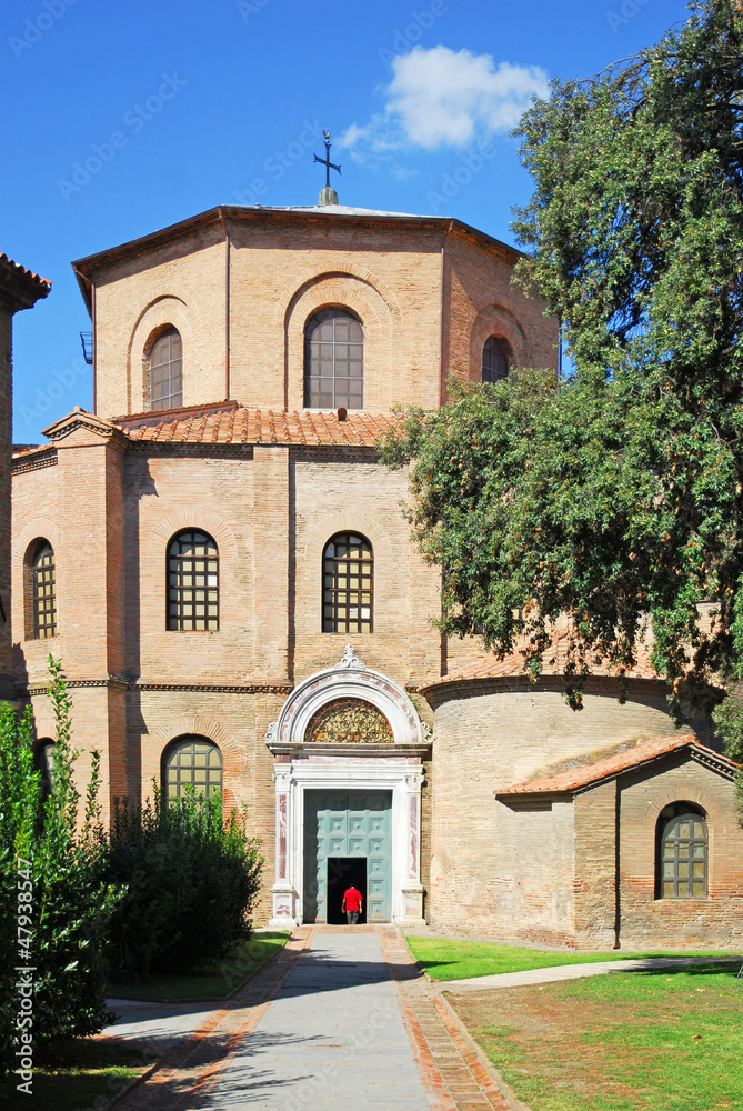 Italy, Ravenna, Saint Vitale Basilica main entry