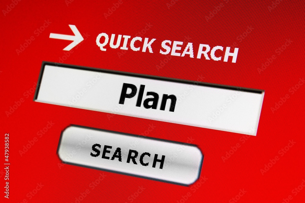 Web plan concept Web plan concept