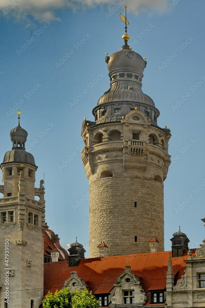Obraz premium Leipzig, Neues Rathaus,