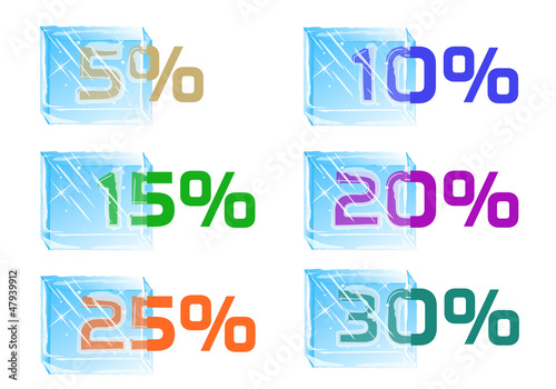 Cubes de glace 5% à 30% - Soldes