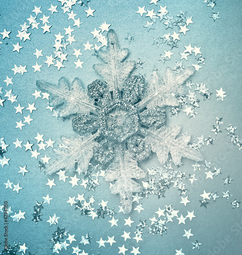 background with snowflake