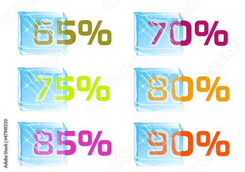 Cubes de glace 65% à 90% - Soldes