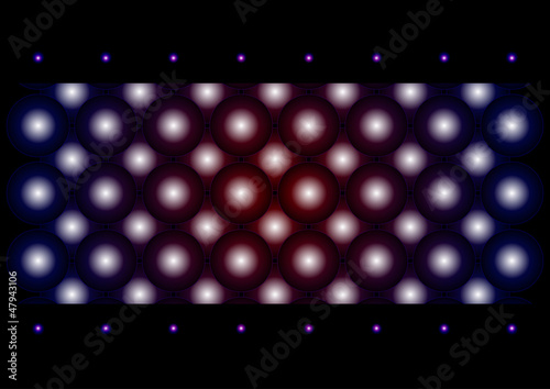 Abstract background with glowing circles