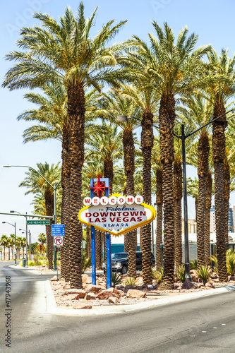 Photography Downtown Las Vegas welcome sign