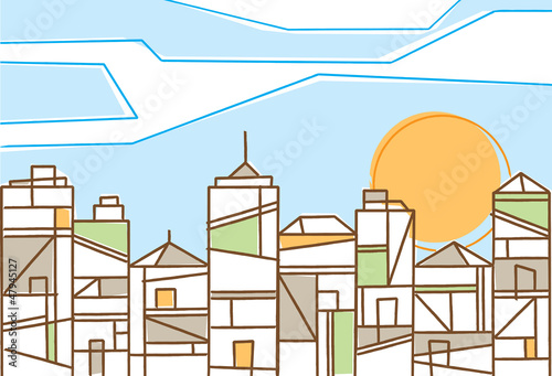 Fresh design of a contemporary city