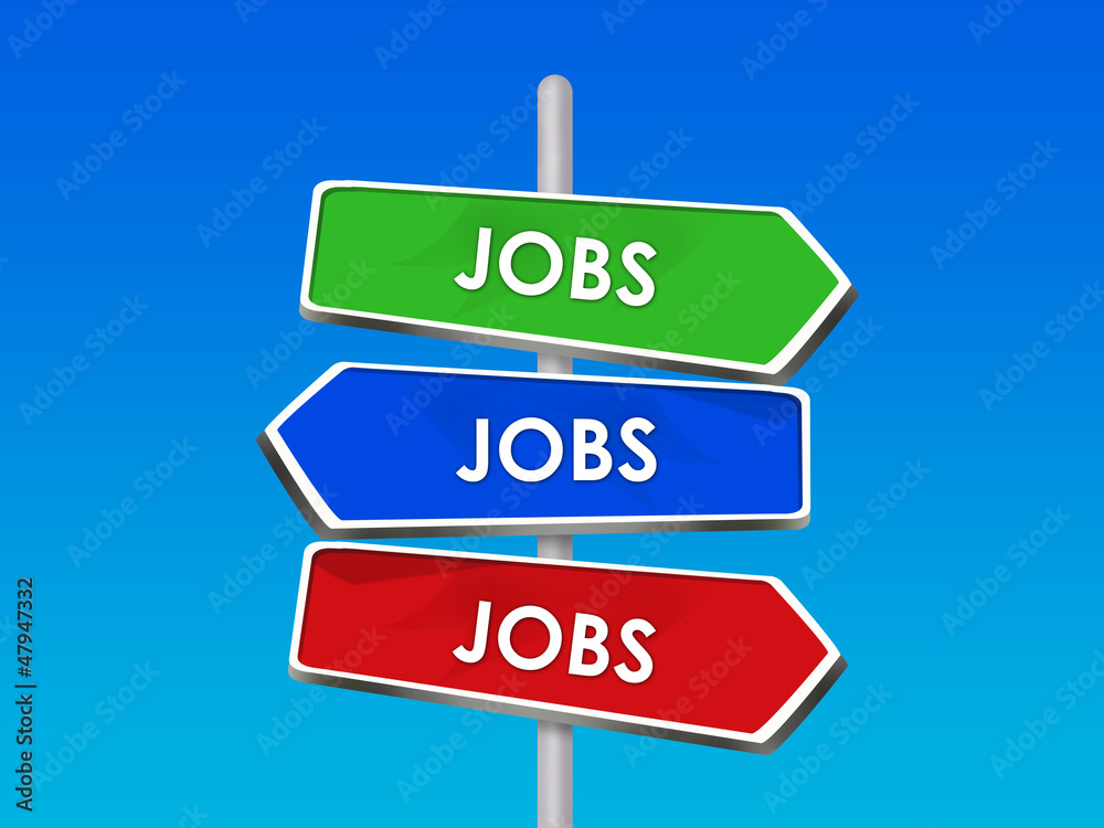 jobs street signs pointing way to new job career jobs street signs pointing way to new job career