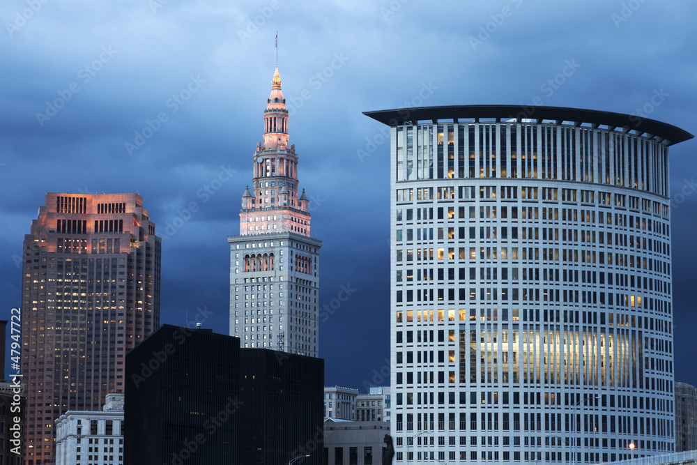 Fototapeta premium Cleveland evening time