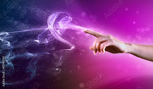 magical hands conceptual image