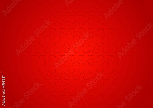 Seamless ornament with hearts