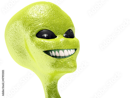 alien smiling