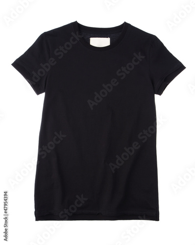 Empty word in the black t-shirt