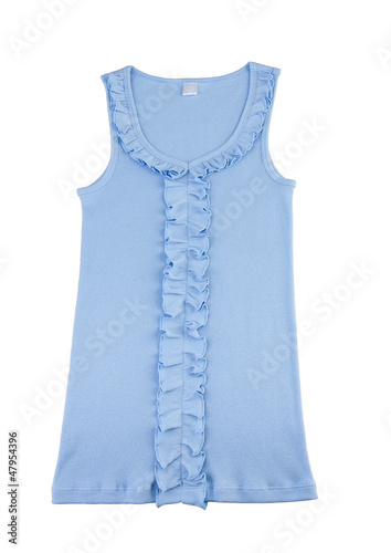 Casual blue singlet for your relaxing day photo