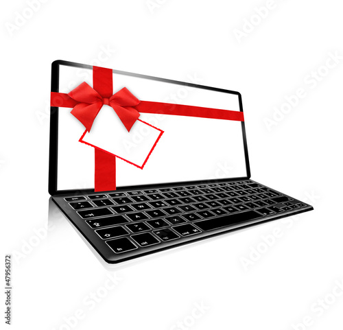 Notebook mit Schleife