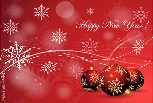 Happy New Year,новогодняя открытка
