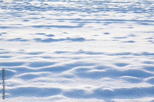 Snow on field