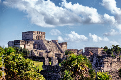 Famous historical ruins of Tulum photo