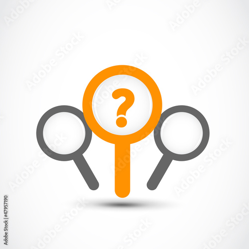 Questions magnifying glass