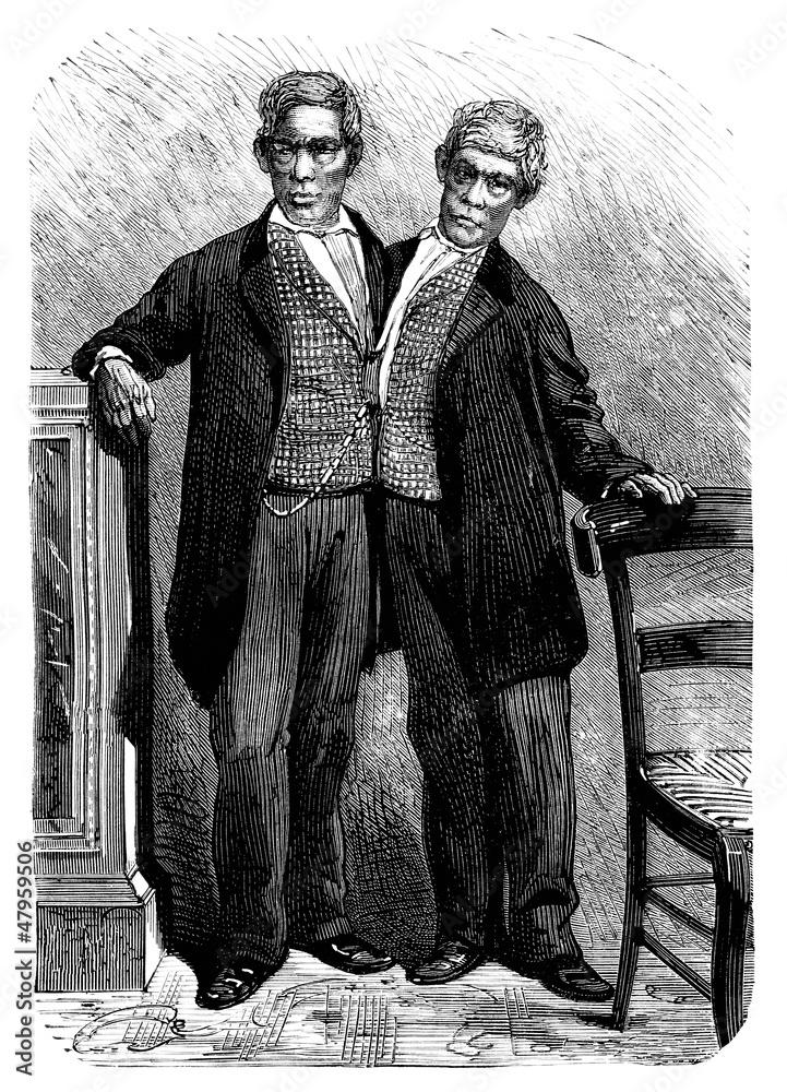 Fotografie Siamese Brothers - 19th century