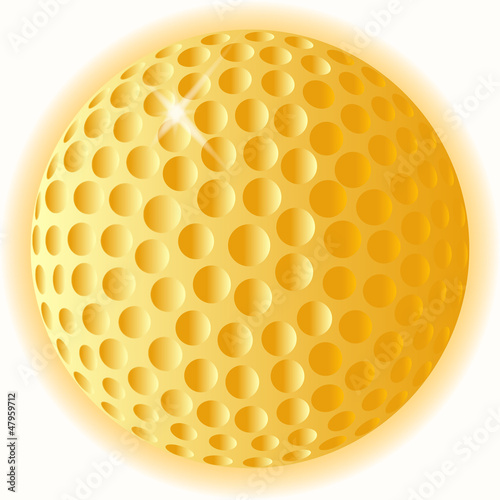 Gold Golf Ball