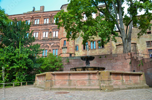 Heidelberg, fontana del castello