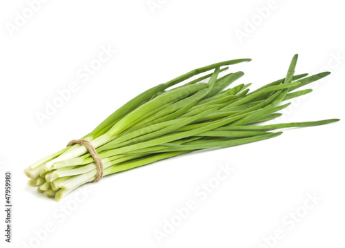 tied bundle of onions