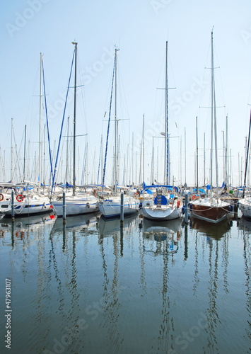 Italy, Ravenna marina boats in the harbor © claudiozacc