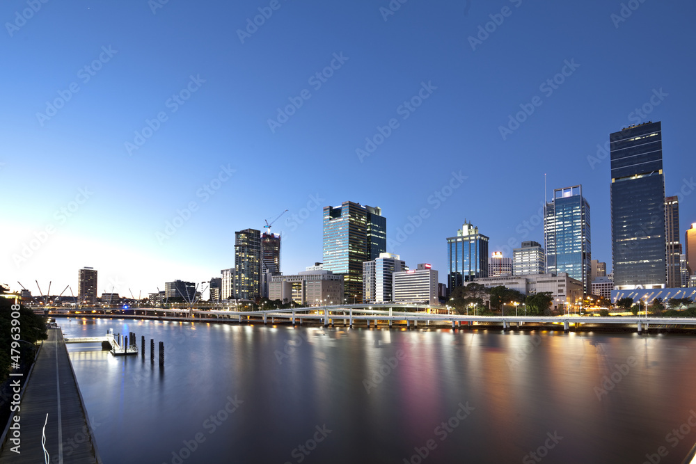 Fototapeta premium Brisbane city, night