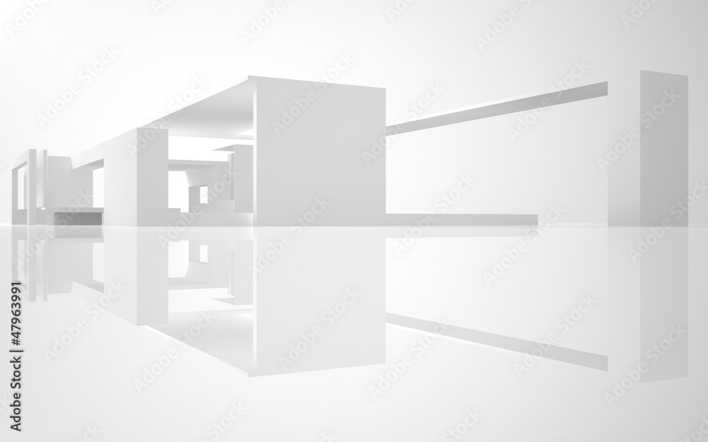 Abstract Architecture.Concept of a modern building Abstract Architecture.Concept of a modern building