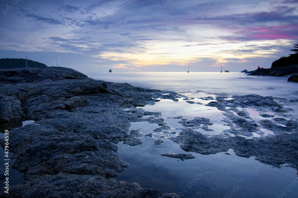 Obraz premium Beautiful tropical sunset