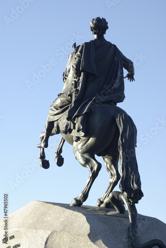 Monument of Peter the First in Saint Petersburg  Russia