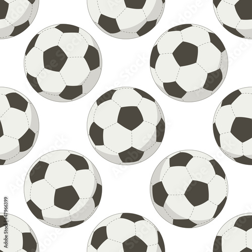 Soccer balls  seamless background
