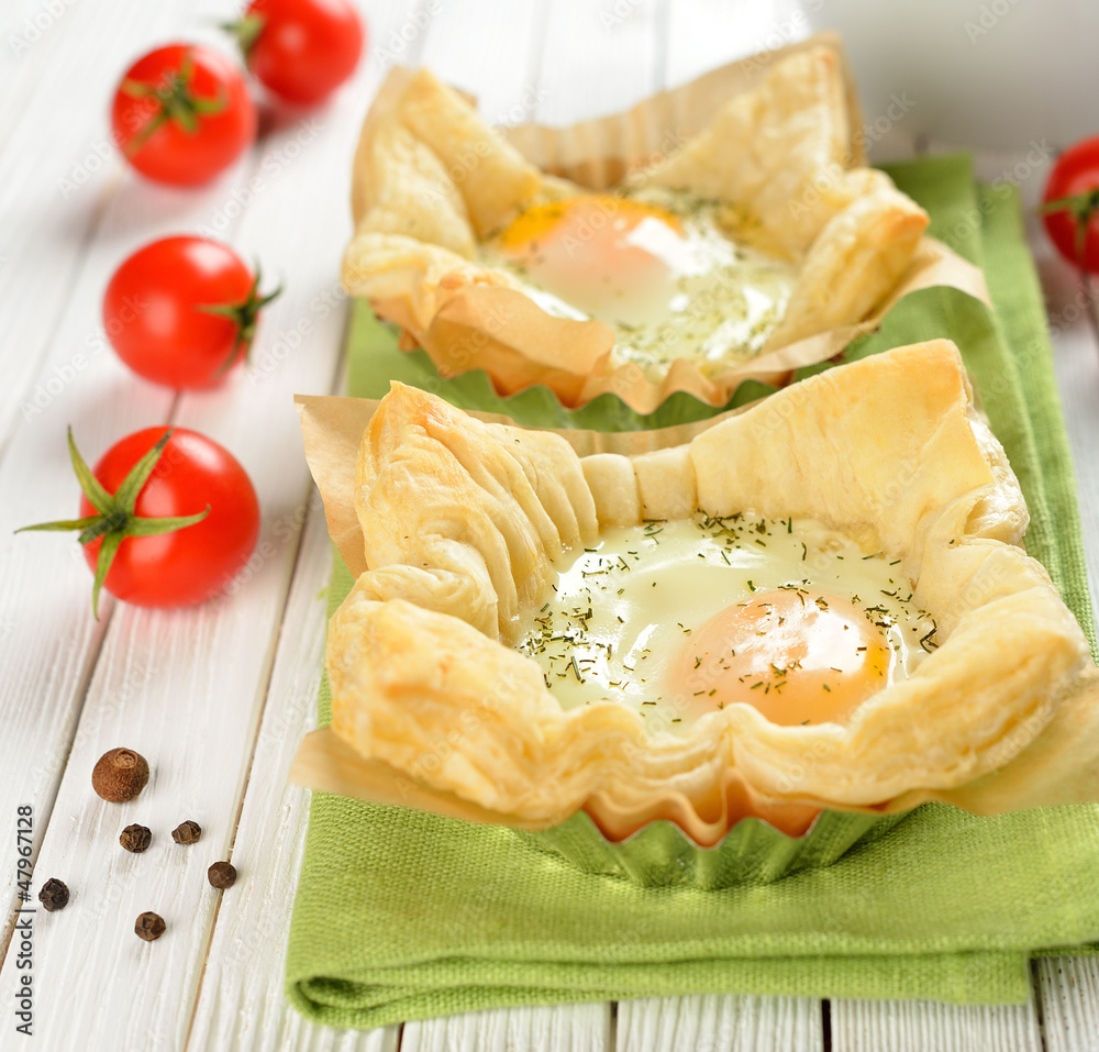 Scrambled Eggs in Puff Pastry Scrambled Eggs in Puff Pastry