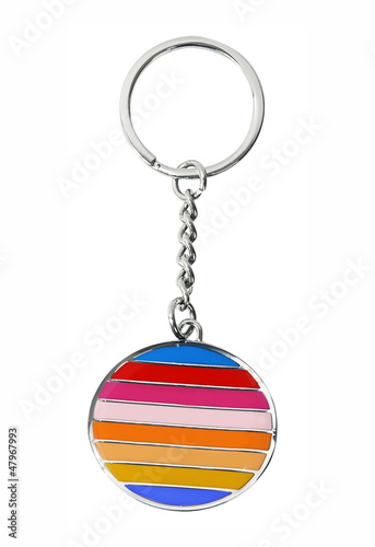 keychain isolated on white photo