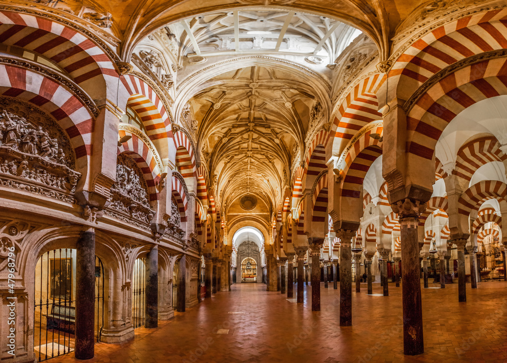 Mosque-Cathedral of Cordoba, Spain. - obrazy, fototapety, plakaty 