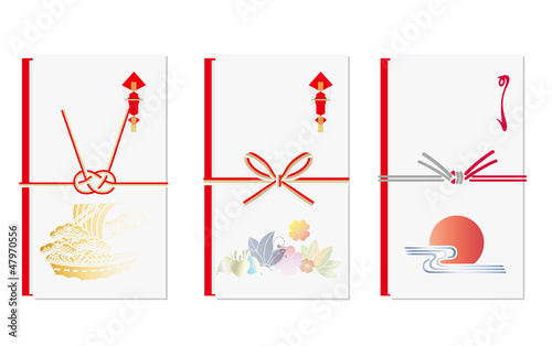 のし袋　蝶結び　あわじ結び　結び切り