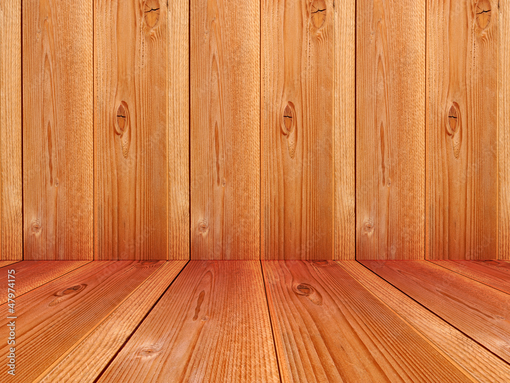 Conceptual old wood wall and floor background Conceptual old wood wall and floor background