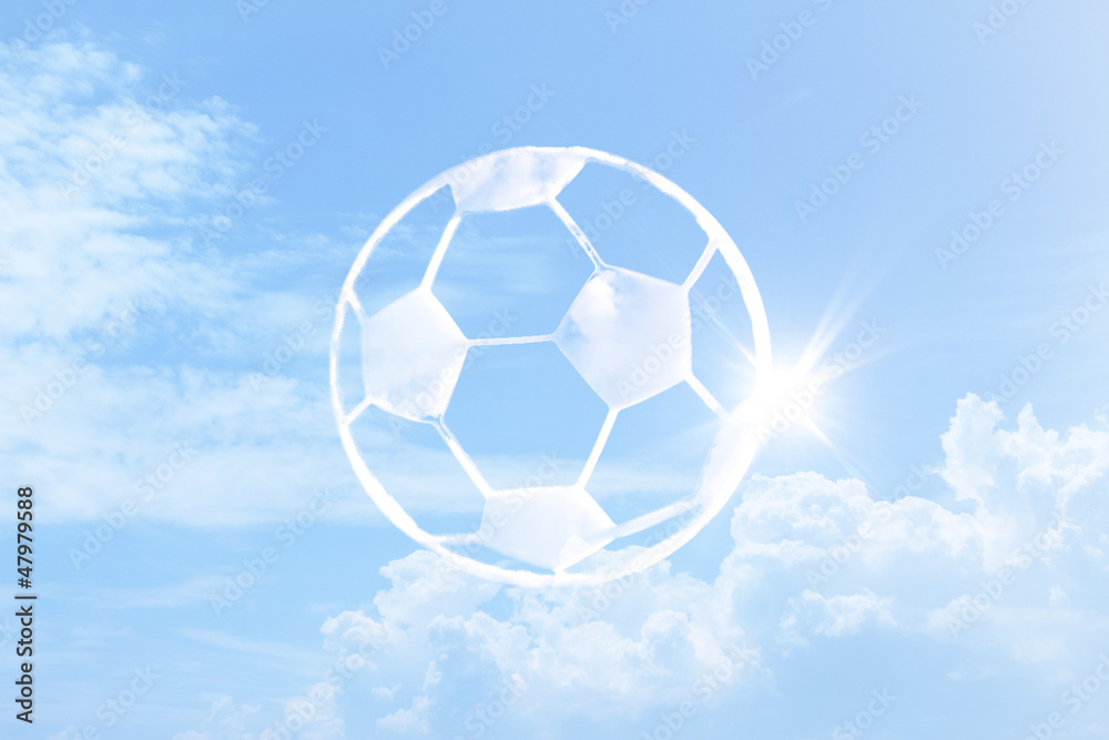 Fototapeta premium サッカーボールの雲