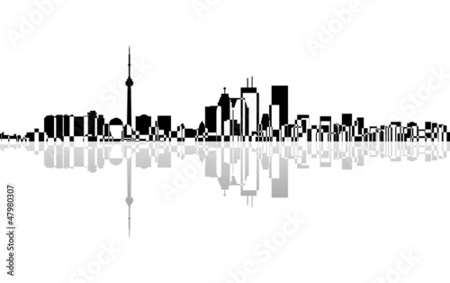 City Toronto panorama, vector