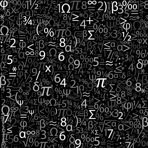 Colorful background with numbers, vector
