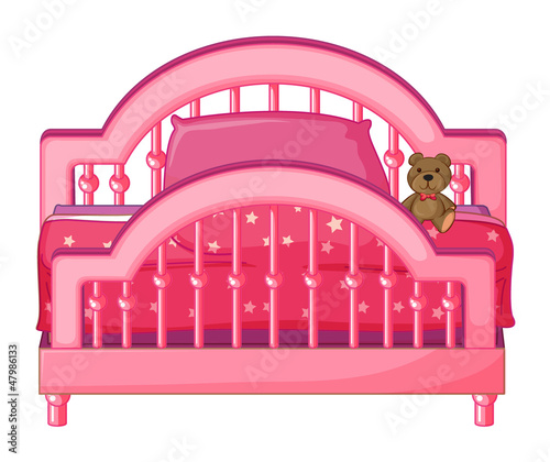 A bed of a child