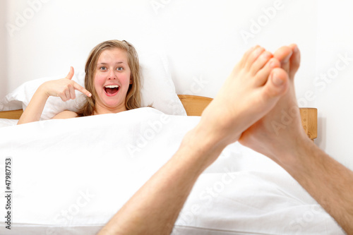 Woman getting oral services